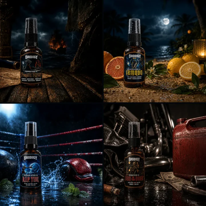 The Wolf Pack - zestaw czterech olejków Brodigy po 50 ml
